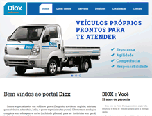 Tablet Screenshot of diox.com.br